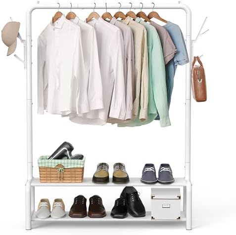 Simple Houseware 52" W Freestanding Closet Garment Rack - Image 7