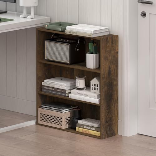 Furinno Basic Book Shelf, 3-Tier Bookshelf, Cube Storage Organizer Bookcase - Image 2