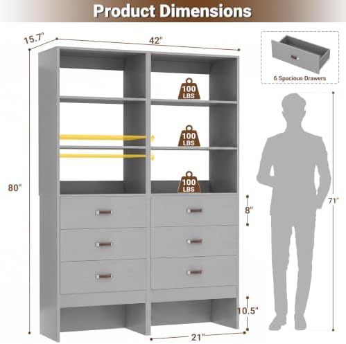 Freestanding 3.5FT Closet System - Image 3