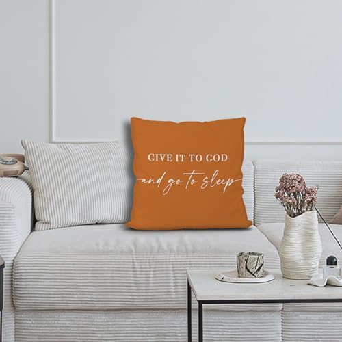 Knibeo Give It to God and Go to Sleep, Decorative Pillows Cover - Image 2
