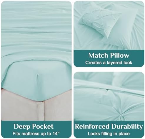 JOLLYVOGUE King Size Comforter Set 7 Pieces - Image 5