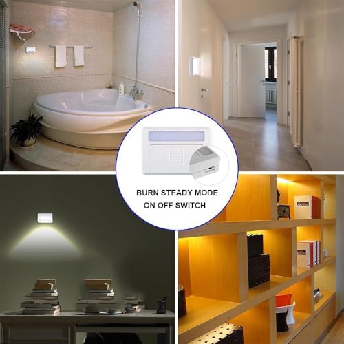 4 Pack Cordless Inside Cabinet Lights Door Activated Sensor LED Puck Light - Image 6
