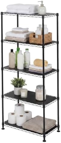 SafeRacks 5-Tier NSF Black Wire Shelving by SafeRacks