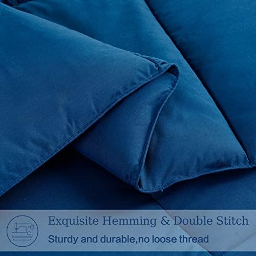 EASELAND Twin Size Down Alternative Comforter, 64x88 Inches - Image 5