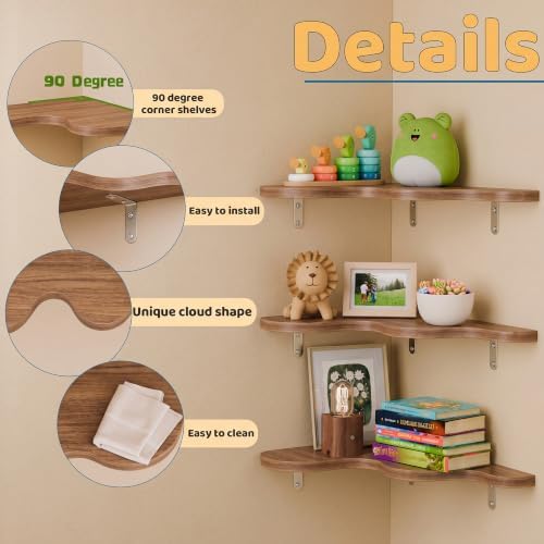 Cute Cloud Corner Shelves - Image 5