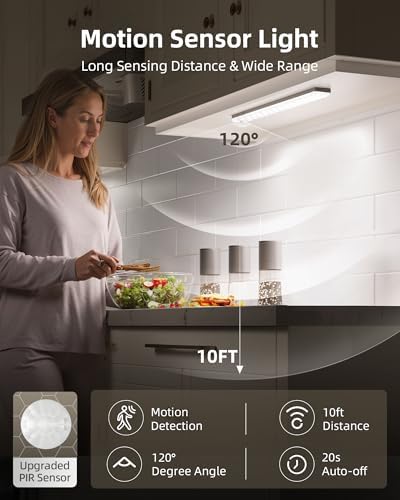 EZVALO Under Cabinet Lighting Wireless, Motion Sensor Lights Indoor - Image 2