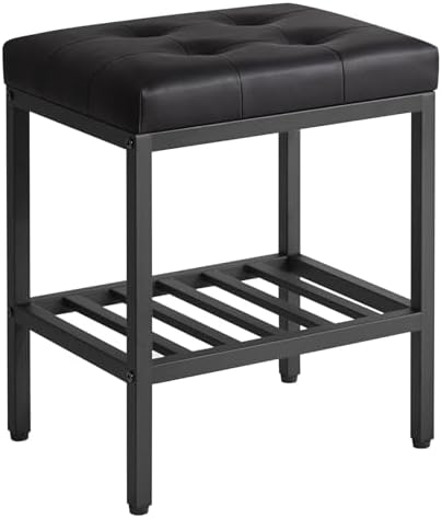 IBUYKE Rectangular Makeup Stool, PU Seat Vanity Chair by IBUYKE