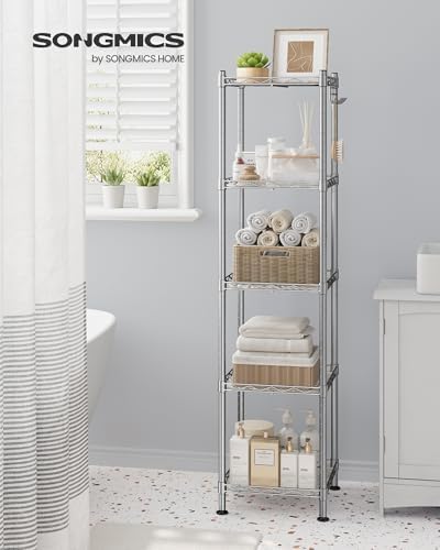 SONGMICS 5-Tier Bathroom Shelf, Storage Rack - Image 2