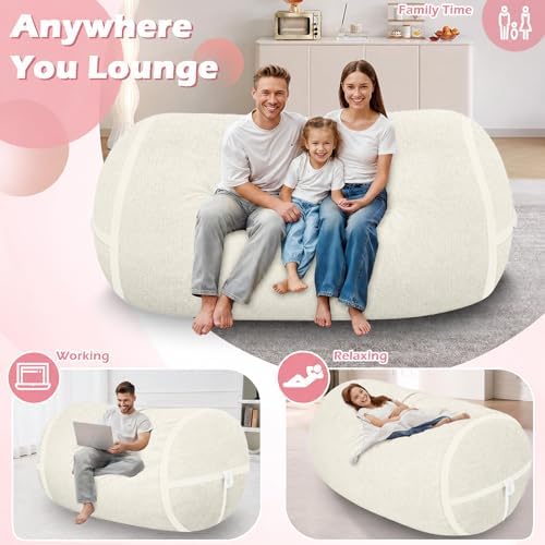6FT Bean Bag Chair 6'Giant Bean Bag Chairs - Image 3