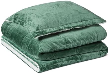 Amazon Basics Reversible Sherpa Comforter Set by AmazonBasics