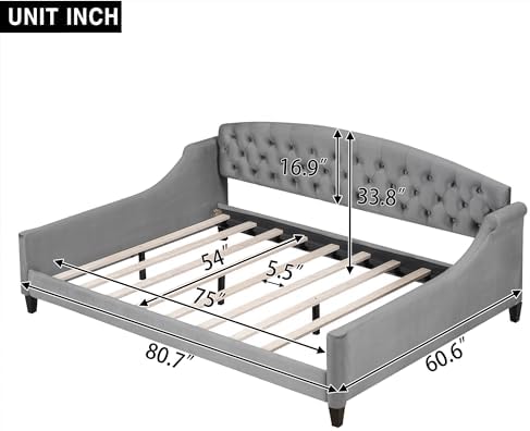 Full Size Daybed, Upholstered Sofa Bed - Image 2