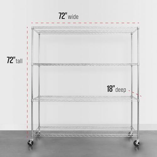 SafeRacks 4-Tier Wire Shelving - Image 3