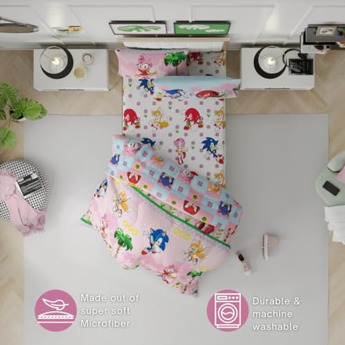 Franco Sonic the Hedgehog Amy Rose Anime Kids Bedding Super Soft Comforter and - Image 5