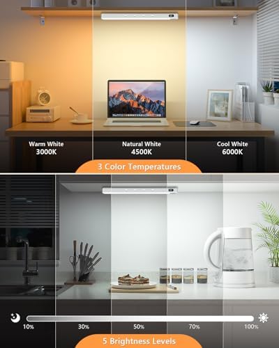 WILLED Under Cabinet & Closet Lights, Motion Sensor, Rechargeable, 3 Color Temps - Image 4