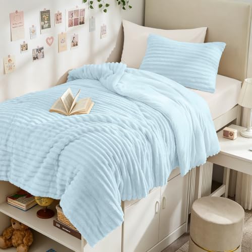 Sasttie Twin/Twin XL Comforter Set, Light Blue by SASTTIE