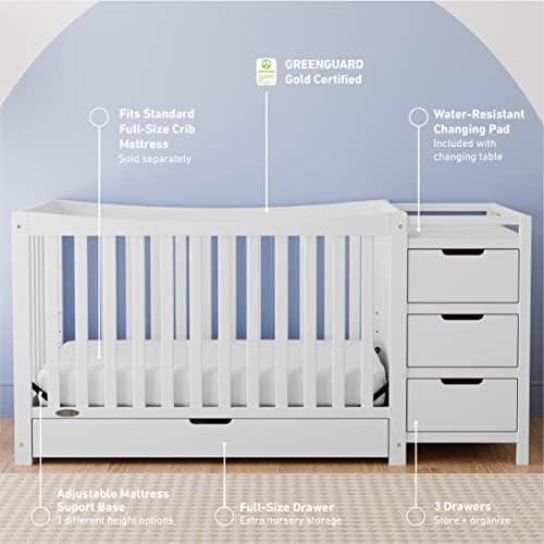 Graco Remi 4-in-1 Convertible Crib & Changer - Image 3
