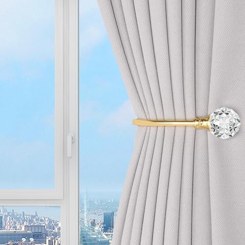 U Shaped Metal Curtain Holdbacks, Curtain Tiebacks, 4 Pack - Image 3