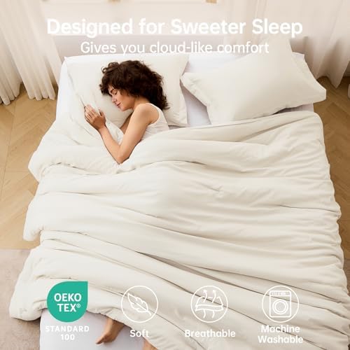 MUXHOMO Cal King Comforter Set, 3-Piece All-Season Bedding - Image 2
