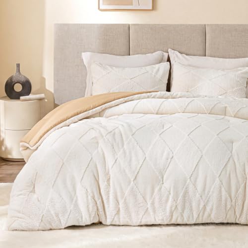 EXQ Home Tufted Diamond Comforter Set Queen, 3 Pieces Bed Set by EXQHomeTexitleCoLtd