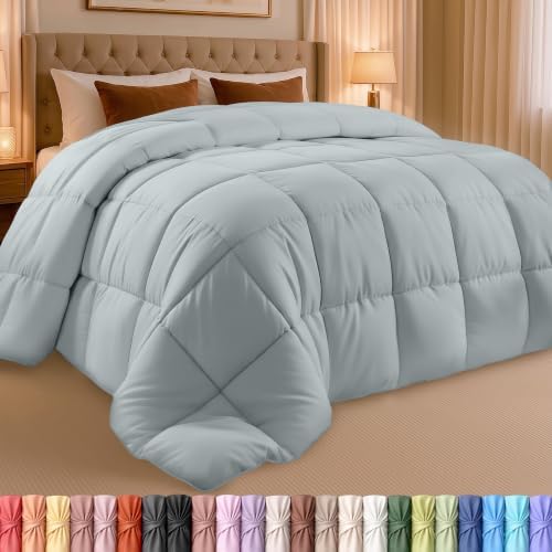 Utopia Bedding Queen Comforter, Duvet Insert, Light Grey, 88 x 88 Inches by UTOPIABEDDING