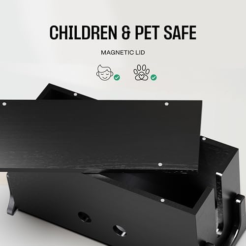 COREMINDED Extra Large Cable Management Box, Wood Cord Hider Box & Organizer - Image 5