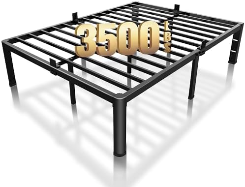 18 Inch Full Bed Frame with Rounded Corner & 4 Mattress Baffles by ROIL