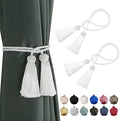 BEL AVENIR 2 Pack Handmade Rope Tassel Curtain Tiebacks by BELAVENIR