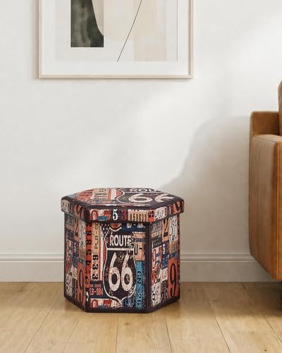 B FSOBEIIALEO Foldable Storage Ottoman - Image 2