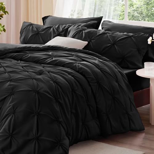 BEDELITE Twin Comforter Set Black, Fluffy & Soft Comforter - Image 2