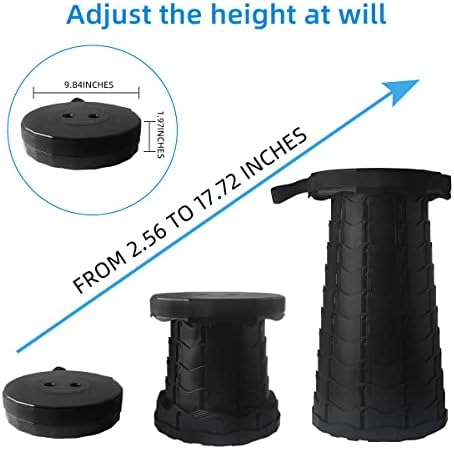 Upgraded Folding Stool, Portable Folding Camping Seat, 440 lbs - Image 2
