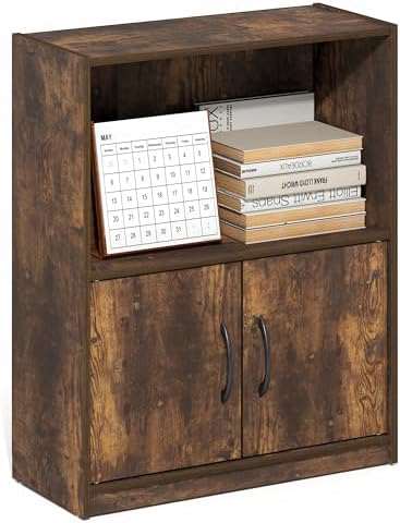 Furinno Gruen Book Shelf, 2-Tier Small Bookshelf, Bookcase by Furinno-FitsYourSpaceFitsYourBudget