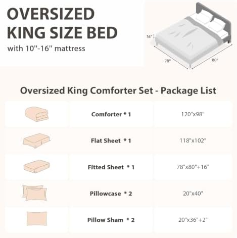 Oversized King Comforter Set 7 Pieces, Seersucker Bed in a Bag - Image 4