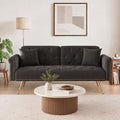 69.7" Velvet Convertible Futon Sofa Bed by Outdoorchairs