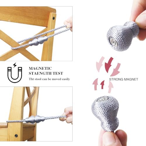 Magnetic Curtain Tiebacks Decorative Curtain Holders - Image 3