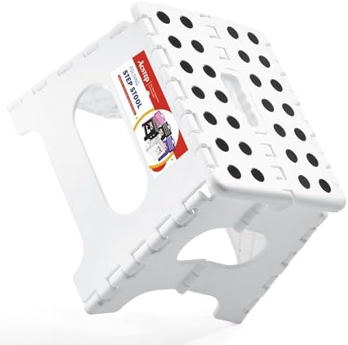 Collapsible Step Stool 7.5 Inch, Small Folding Stool, 176 lbs by ACSTEP