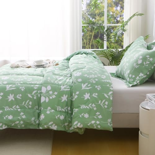 Mooreeke Full Size Comforter Sets, Lightweight Dark Green - Image 5