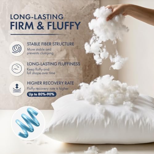 MIULEE 12x24 Throw Pillows Inserts 2 Pack, Decorative Pillows - Image 3