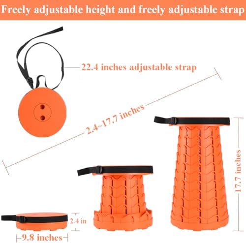 Fishboy Collapsible Stool for Adults, Portable Folding Camping Seat - Image 2
