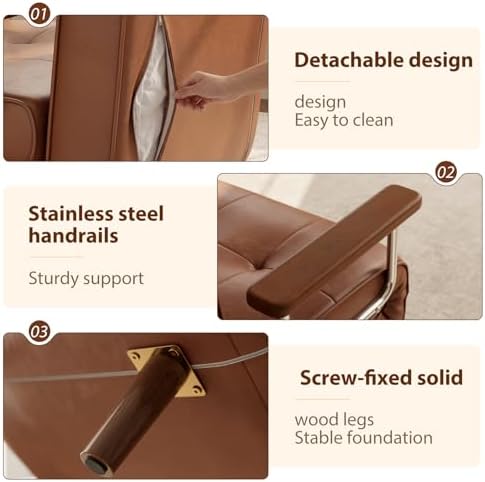 32-Inch Sleeper Chair Bed, 3-in-1 Convertible Sofa Bed, Chair Bed Sleeper - Image 6