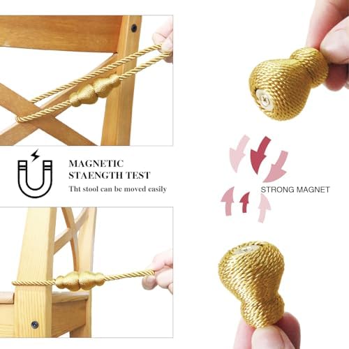 Magnetic Curtain Tiebacks Decorative Curtain Holders - Image 3