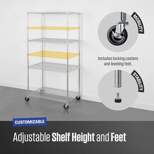 SafeRacks 4-Tier NSF Wire Shelving - Image 6