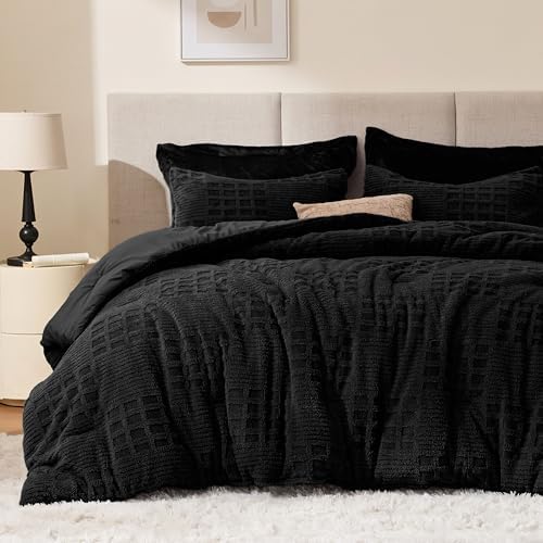 EXQ Home Waffle Comforter Set Queen Size, 3 Pieces Bed Set by EXQHomeTexitleCoLtd