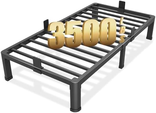 10 Inch Twin Metal Bed Frame by FUIOBYVV