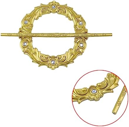 2 Pack Gold Crown Curtain Tiebacks - Image 3