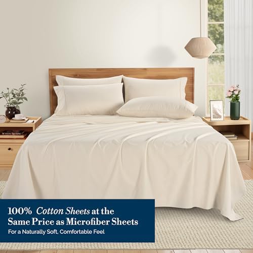 Casa Platino Full Bed Sheets – Breathable 6 Piece Percale Cooling Full Sheets - Image 2
