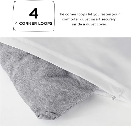 Bedsure Grey Twin Comforter Set, Soft College Dorm Room Essentials 2 Pcs - Image 4