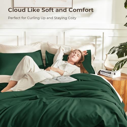 Litanika King Comforter Set, 3 Pieces Lightweight Solid Bed Set - Image 2