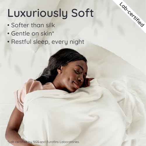 Bambaw 100% Viscose Derived from Bamboo Sheets Twin Size Set – 4-Piece Cooling - Image 4