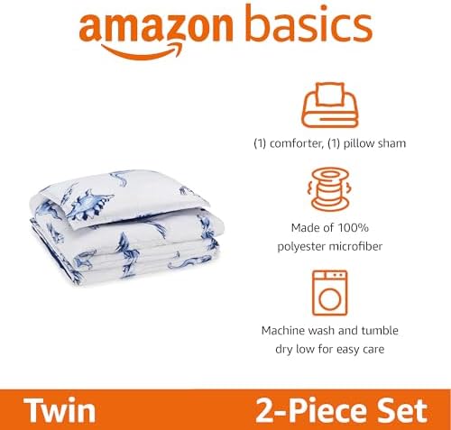 Amazon Basics 2-Piece Soft Microfiber Kid's Comforter and Pillow Sham Set - Image 2