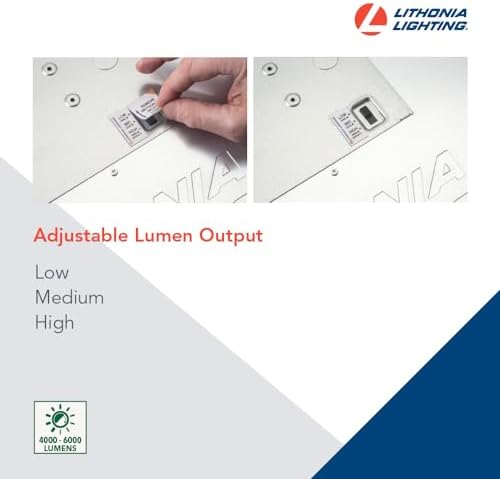 Lithonia Lighting 1x4 LED Flat Panel Light Adj Lumens, 3500K/4000K/5000K - Image 3